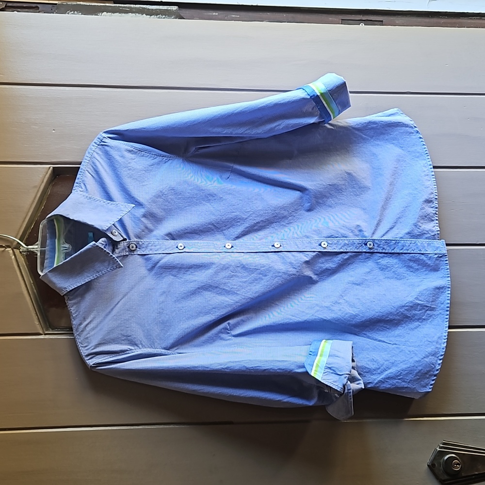J. McLaughlin 3/4 Sleeve Cotton Blouse